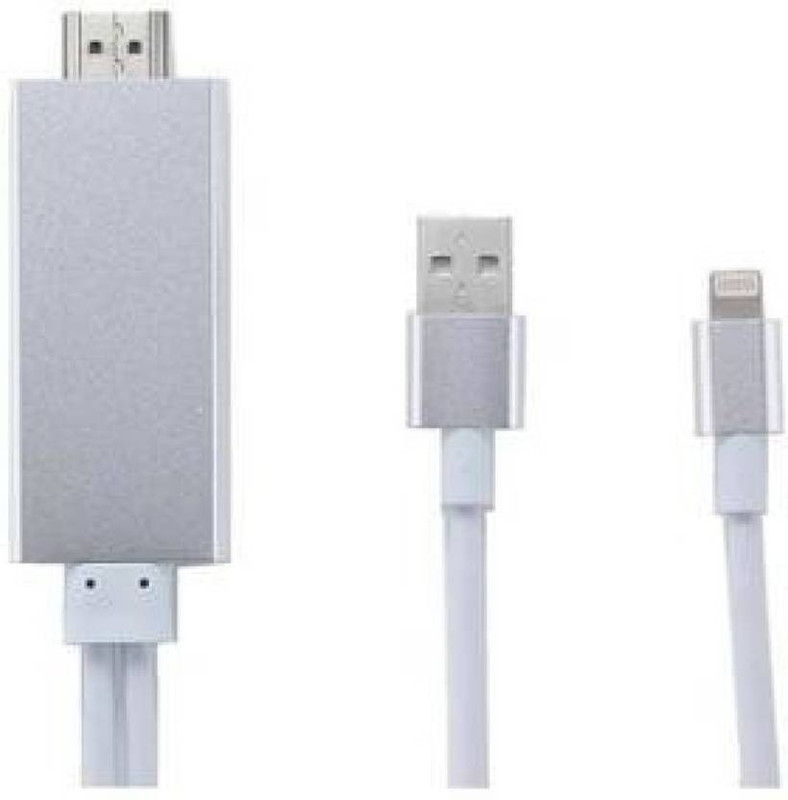 Satrun Retail HDMI HDTV AV Cable HDMI Cable (Multicolor) HDMI-2014 3 m Copper Braiding, Metal Braided HDMI Cable(Compatible with Mobile, Laptop, Tablet, Mp3, Gaming Device, Silver:Golden, One Cable)