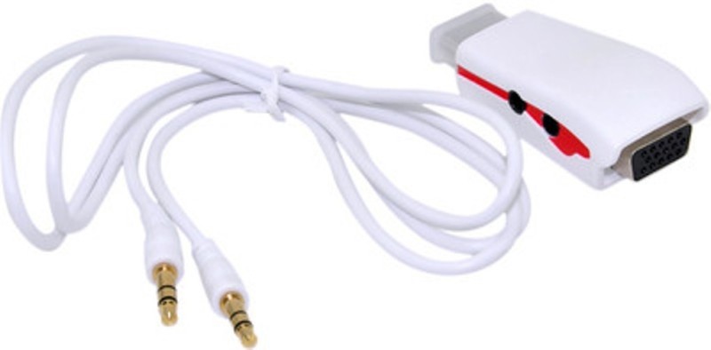 Microware To Vga With Sound With Long HDMI Cable(Compatible with Mobile, Laptop, Tablet, Mp3, Gaming Device, White) RS.699 (46.00% Off) - Flipkart