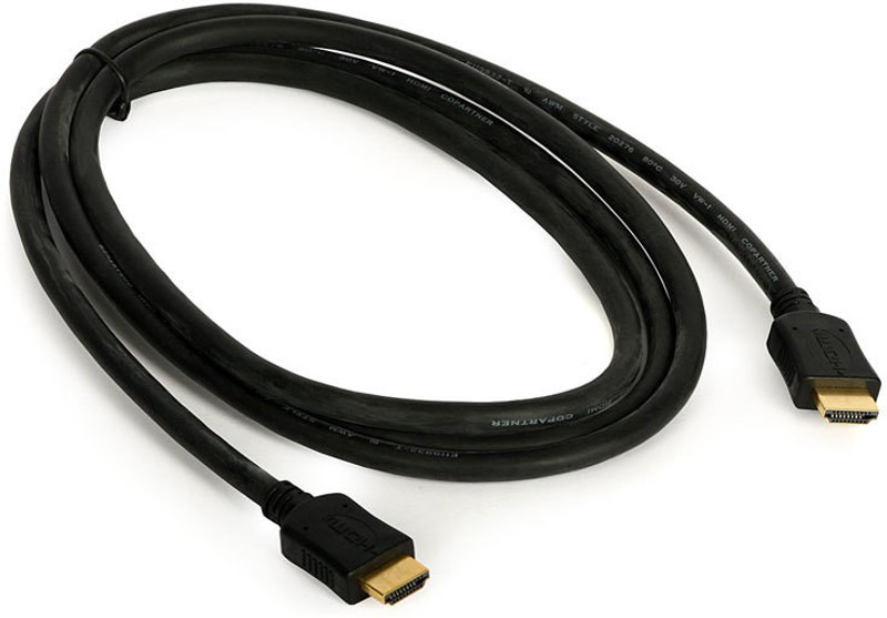 Generix 2.5 Meter Full HD 1080p & 3D 24K Gold Plated 2.5 m HDMI Cable(Compatible with Mobile, Laptop, Tablet, Mp3, Gaming Device, Black, One Cable)