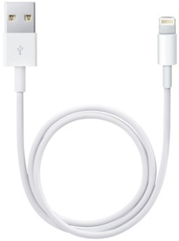 Apple Lightning Cable 1 A 0.5 m ME291ZM/A(Compatible with All Smartphones, Tablets, MP3 player, White, One Cable, USB Type A To Lightning)