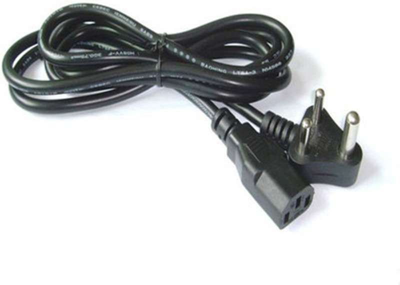 Generix Pack of 2 Power Cable for Desktop and Monitor 1.5Mtr Power Cord(Black) RS.399 (60.00% Off) - Flipkart