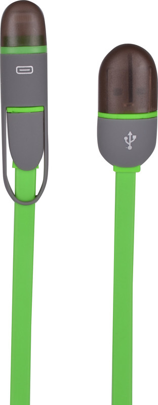 LETS ENJOY DC-01 2 IN 1 MICRO USB & iOS 9 Sync & Charge Cable(Green) RS.249 (74.00% Off) - Flipkart