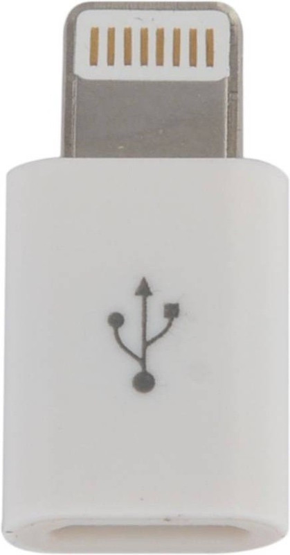 FKU Lightning 8 Pin to Micro USB Converter - Sync Charge 5 Ipad Mini 4 Apple USB Cable(White)