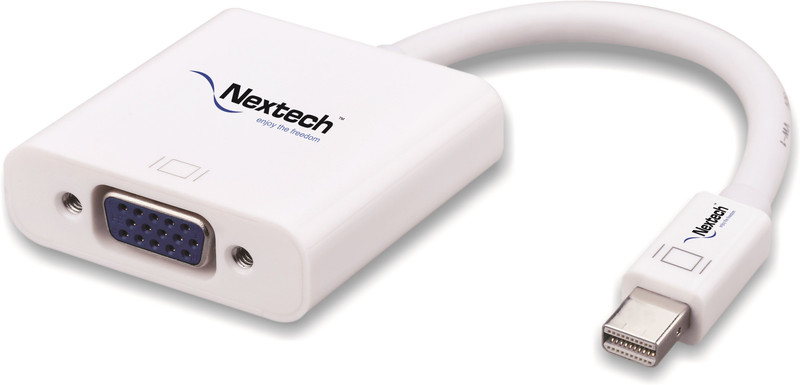 Nextech NA20 0.05 m VGA Cable(Compatible with Mobile, Laptop, Tablet, Mp3, Gaming Device, White)