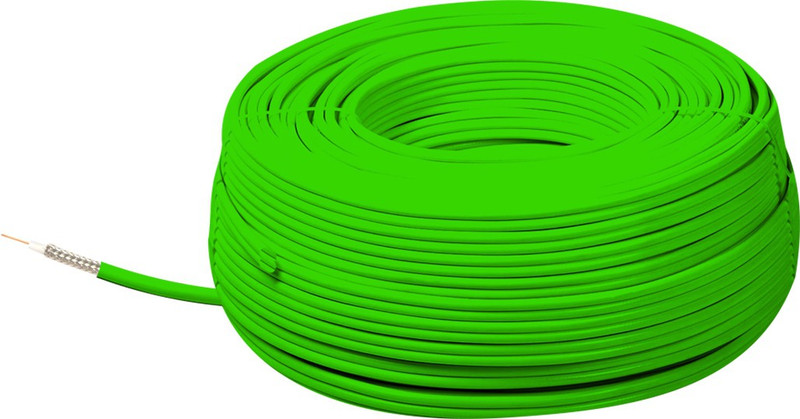 MX HD SDI DIGITAL RG 59 CABLES FOR HIGH DEFINITION HD-SDI VIDEO RG-59 100 MTRS Video Cable(Mobile, Laptop, Tablet, Mp3, Gaming Device, Green)