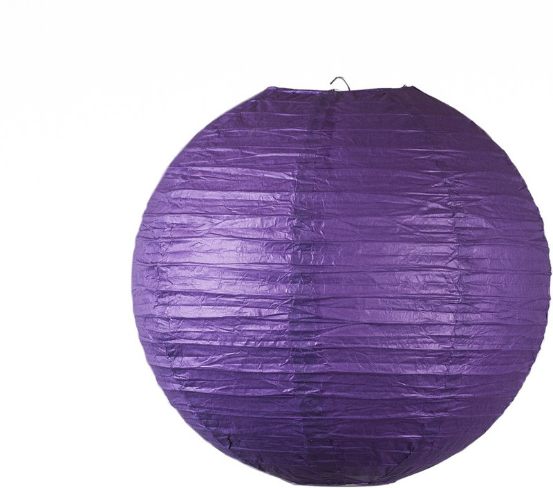 sukot Purple Paper Lantern Light Lighting Paper Ball Decor for Festival Party Etc - 1