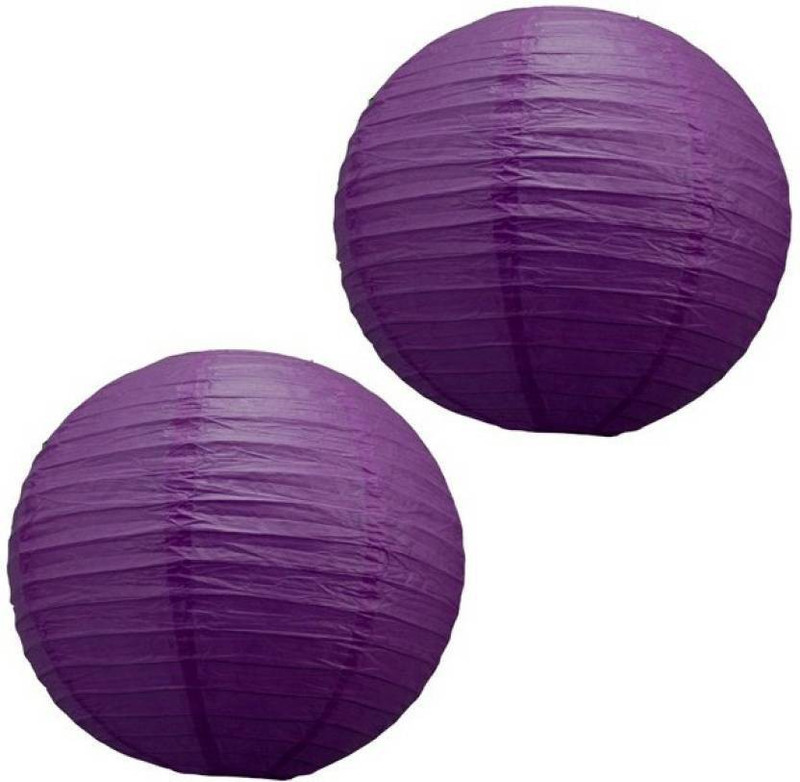suklot Purple Home Indoor & Outdoor Decoration Lantern Paper Ball - 2