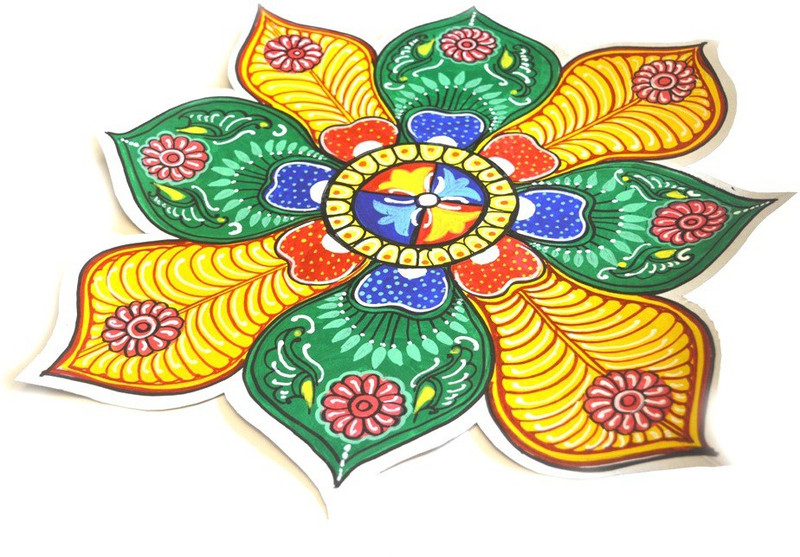 Art Godaam Multicolour Rangoli - 1 Art Godaam Multicolour Rangoli - 1