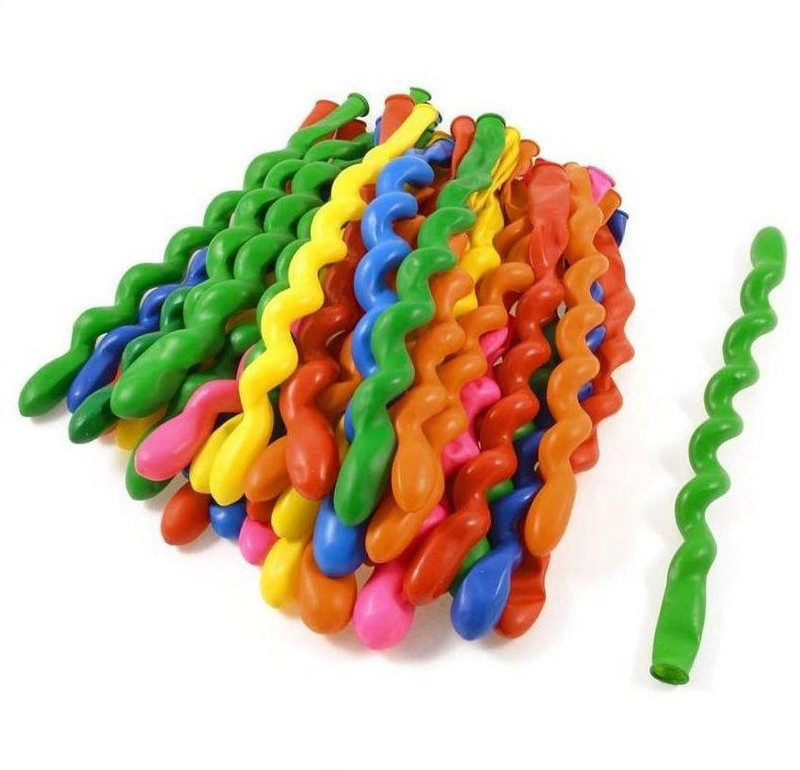 Nxt Gen Multicolour Spiral Pack of Pcs Balloons - 100 Nxt Gen Multicolour Spiral Pack of Pcs Balloons - 100