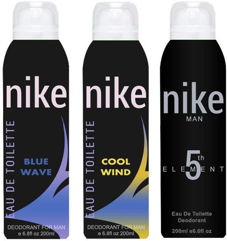 Nike Blue Wave Cool Wind 5th Element Deodorant Spray Men