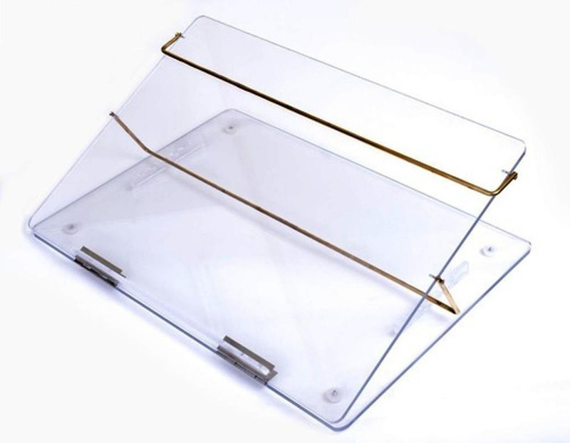 Delite Acrylic Adjustable Height Writing Pad Table Top Small (Laptop Size) 16 X 12 inch Plain(1 GB, Transparent)