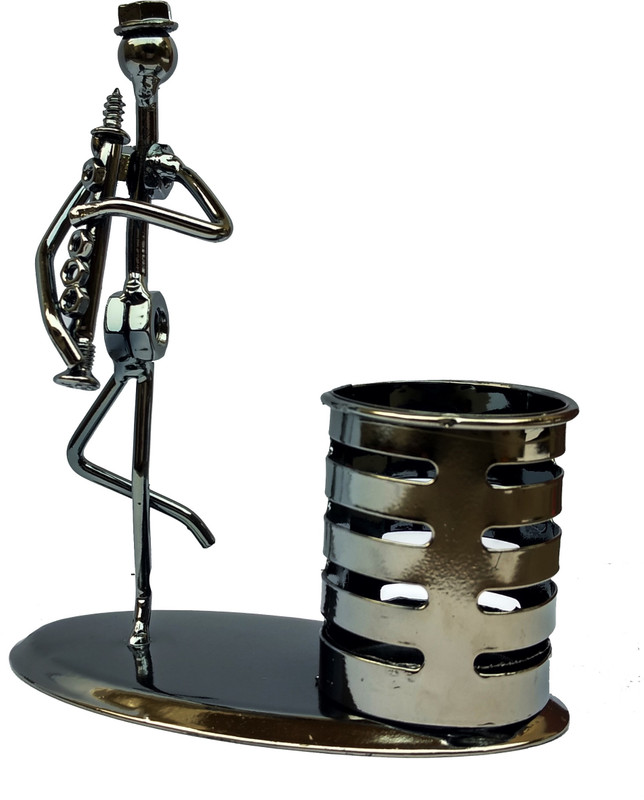 jamboree 1 Compartments METAL PEN STAND(Grey)