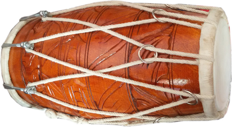 RR Musical DNT0018 Nut & Bolts Dholak(Orange)