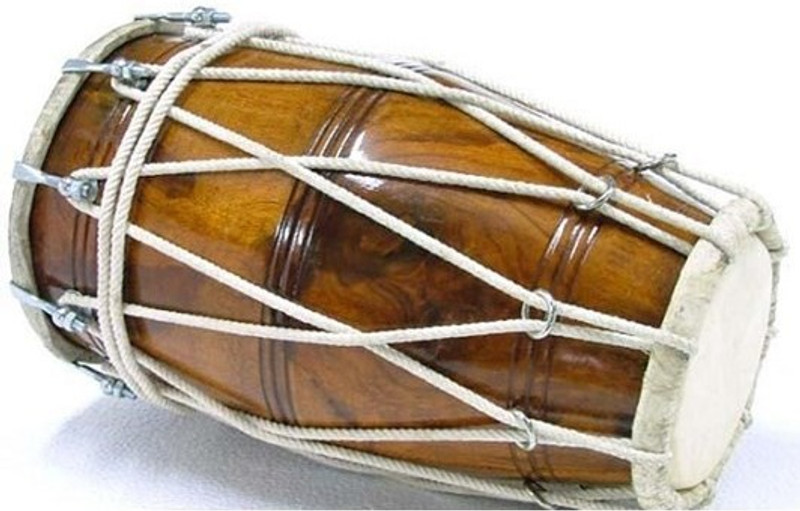 NASIR ALI sheesham wood Nut & Bolts Dholak(Multicolor)