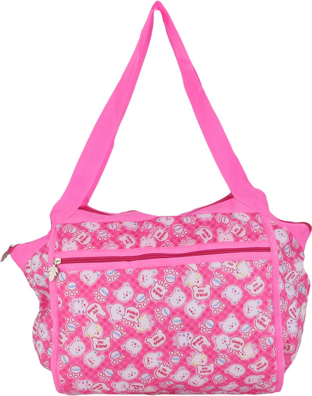 Global Gifts Contemporary Backpack Diaper Bag(White, Pink)