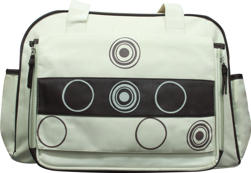 Kiwi Big Circles Print Diaper Bag(Multicolor)
