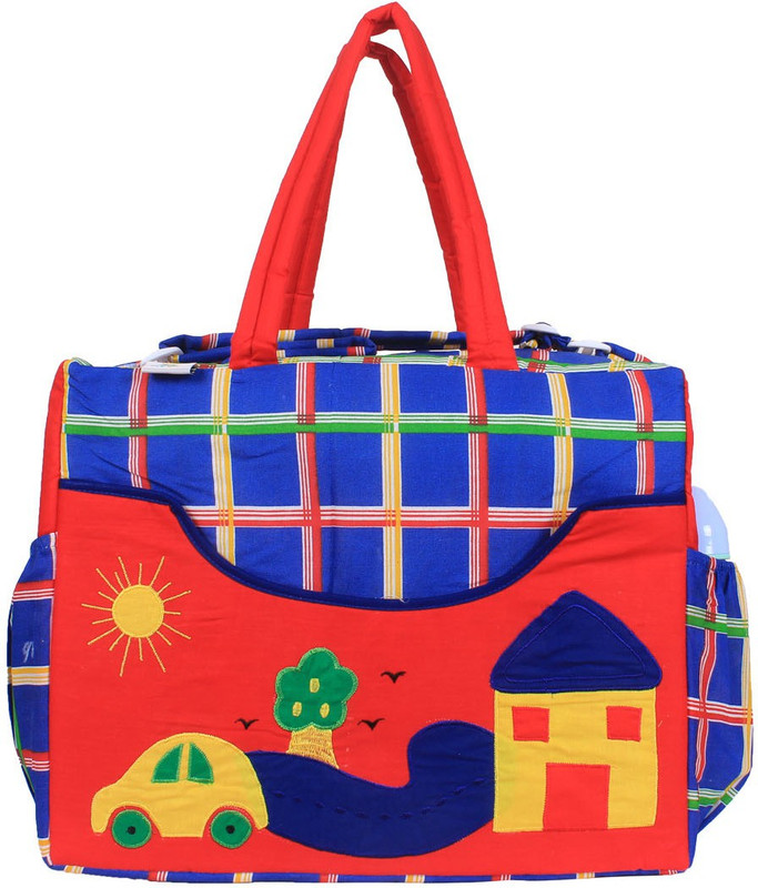 Ole Baby Big Amazing Smart Organizer Best Material 100% Cotton, Multi-function Tote Diaper Bag(Blue)