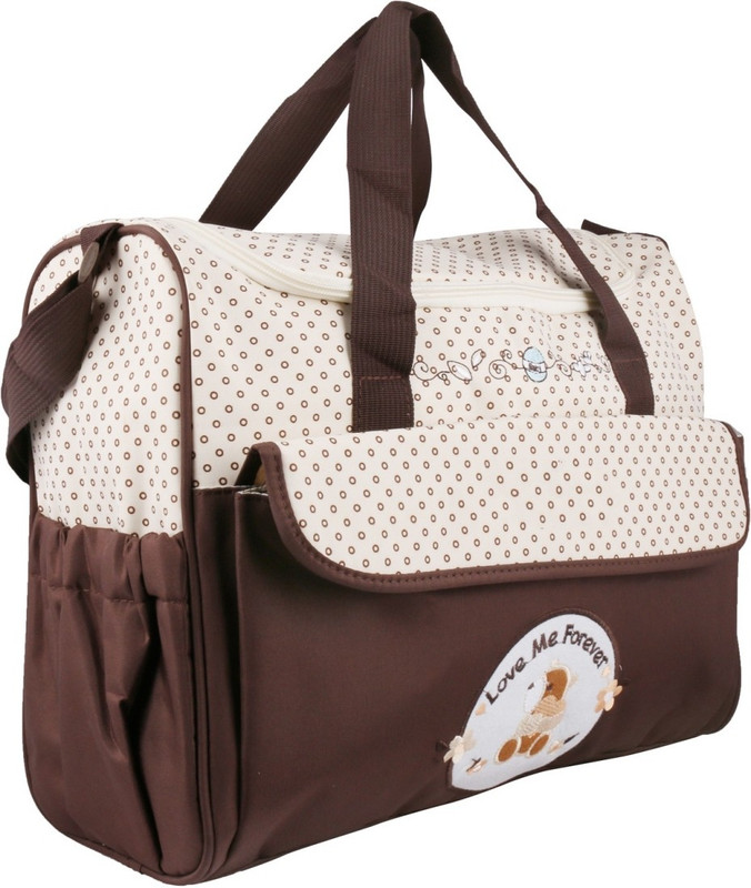 Tinny Tots Smart Shoulder Diaper Bag(Brown)