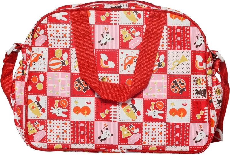 Littles Mama Messenger Diaper Bag(Red)