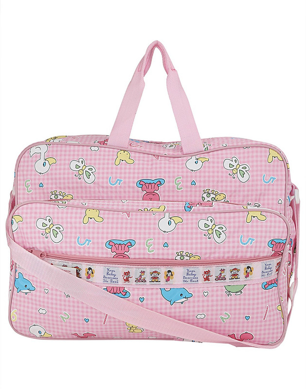 Tinny Tots Cartoon Shoulder Diaper Bag(Pink)