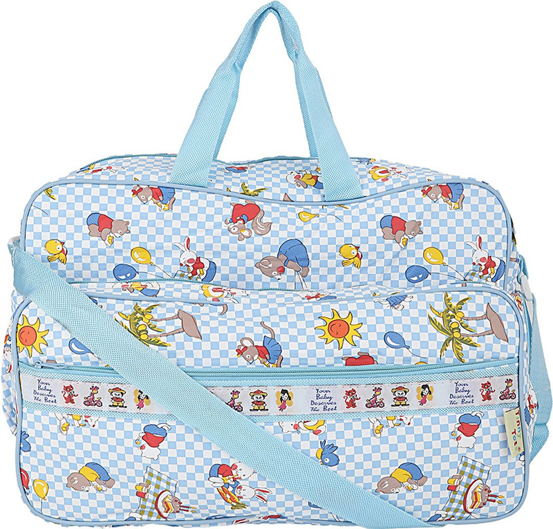 Tinny Tots Cartoon Shoulder Diaper Bag(Blue)