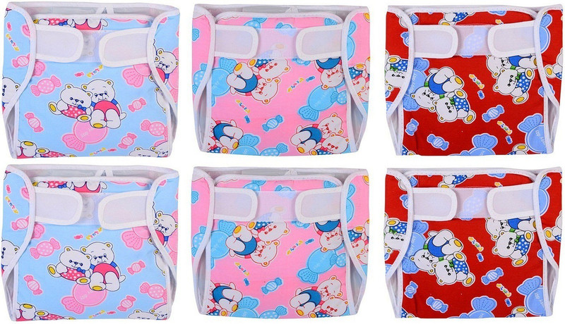 Chhote Janab BABY BABY COTTON PLASTIC NAPPY DIAPER WITH EXTRA PADS