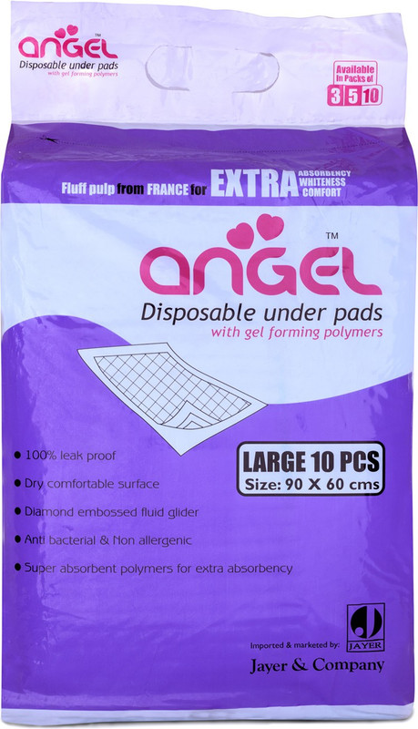 Angel Disposable Underpad - L(10 Pieces) RS.300 (53.00% Off) - Flipkart
