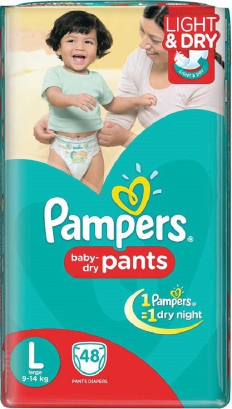 Pampers Pampers Diapers - L - L(48 Pieces)