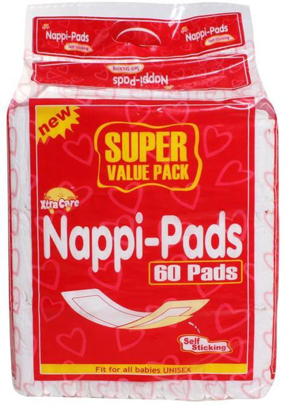 xtra care nappy pads