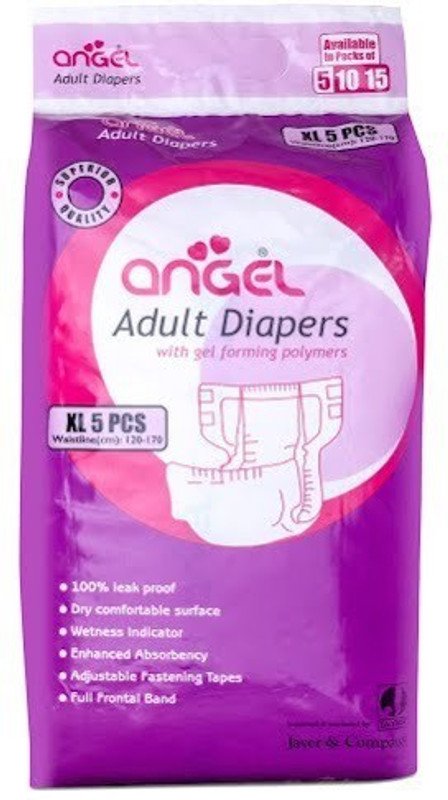 Angel Disposable Adult Diaper - XL(5 Pieces) RS.237 (28.00% Off) - Flipkart