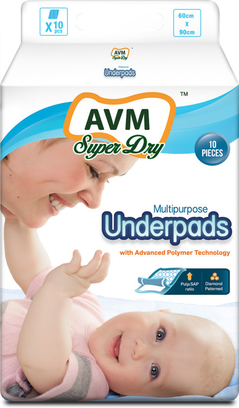 Avm Super Dry Multipurpose Underpads - L(10 Pieces)