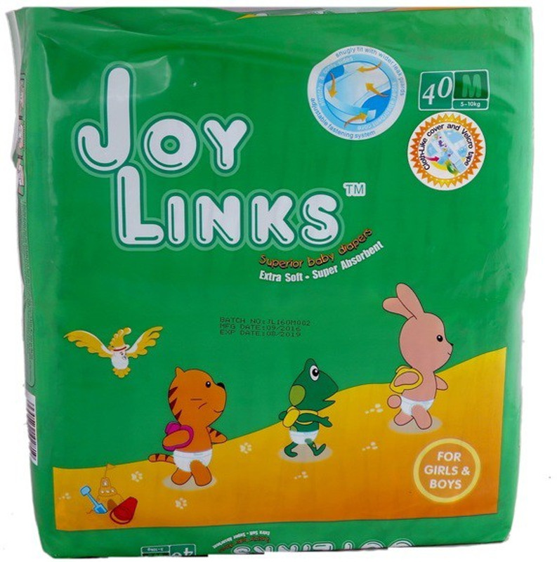 Joylinks BABY DIAPERS MEDIUM SIZE - M(40 Pieces)
