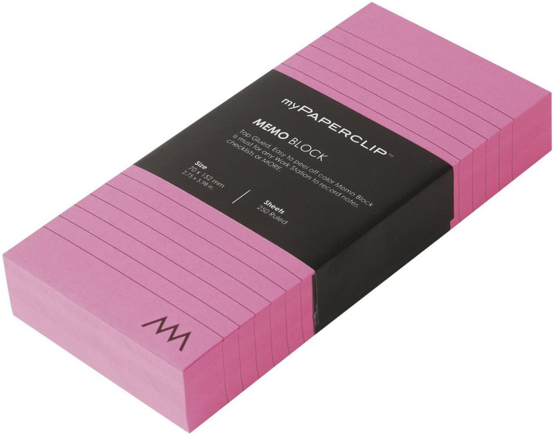 mypaperclip Mini Memo Pad(Memo Block, Multicolor)
