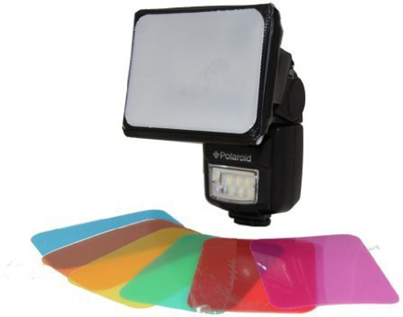 Polaroid PL-DIFSBGEL-11 Canon Speedlite 580EX, Canon Speedlite 580EX II, Canon Speedlite 430EX, Canon Speedlite 430EX II, Canon Speedlite 270EX, Canon Speedlite 320EX, Canon Speedlite 600EX-RT Diffuser(Black, Silver)