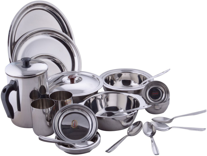 VINOD Pack of 51 Steel Dinner Set(Steel)