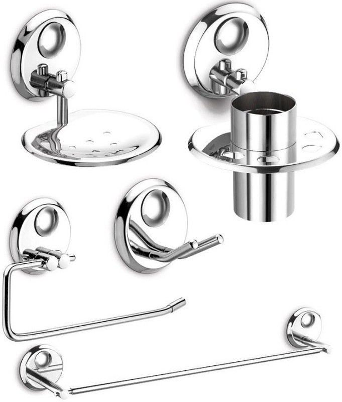 dazzle Ruby Stainless Steel Bathroom Set(Pack of 5)