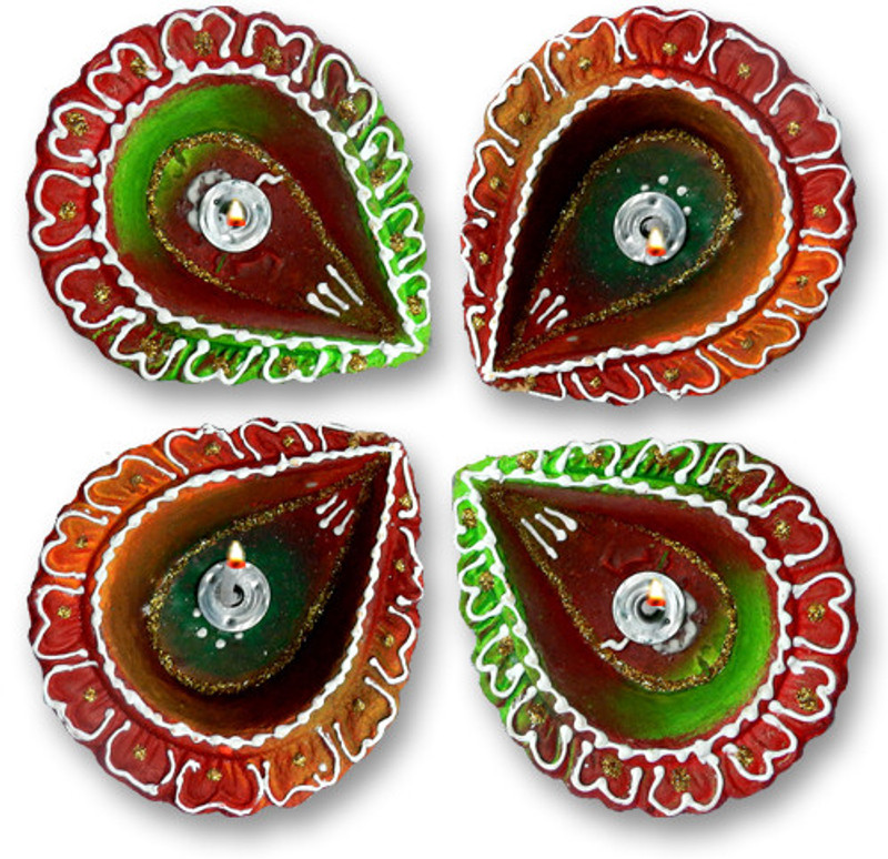 Anant Terracotta Table Diya Set(Pack of 4) RS.199 (77.00% Off) - Flipkart