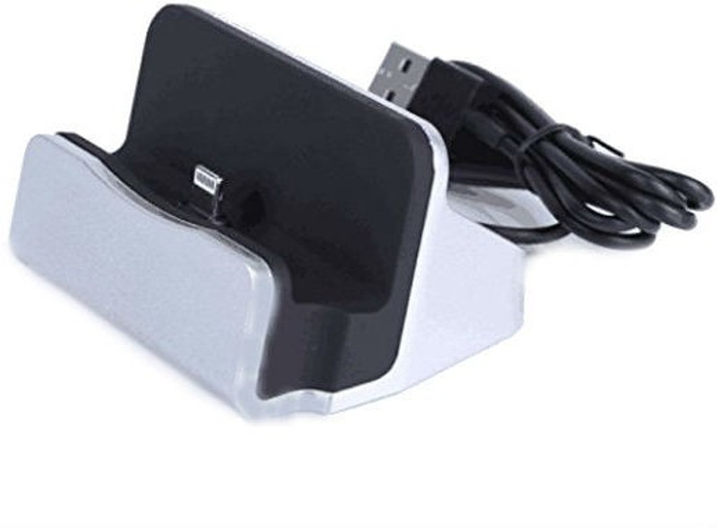 Shrih Docking Station Cradle Charging Sync Dock(Silver, Black)