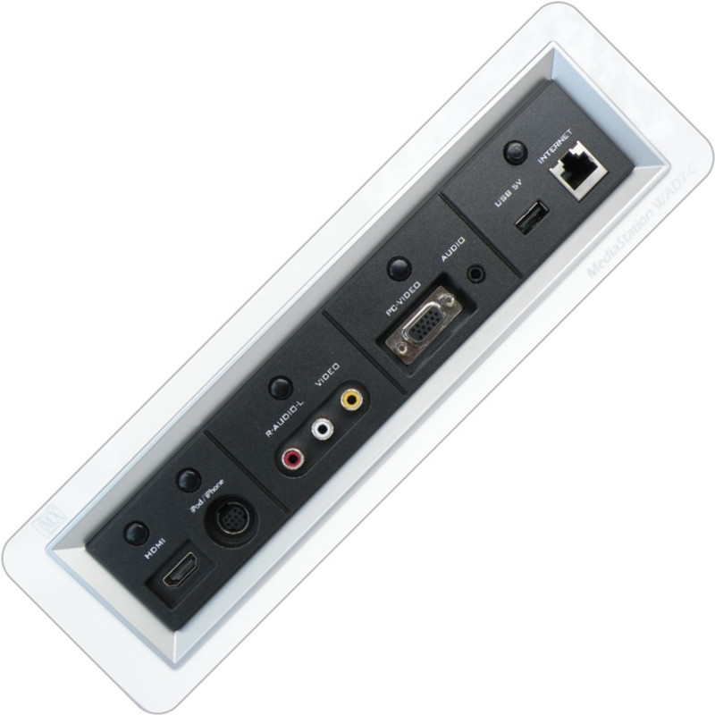 MX MEDIASTATION for CONVERTING HDMIs VGA COMPOSITE 3 RCA Audio Video to HDMI for HDTV with Interent port Dock(White, Black)