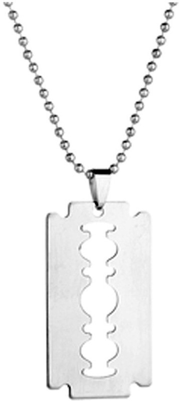 Rich & Famous Elegant Blade Fashion MKPn07039 Plain Silver Dog Tag