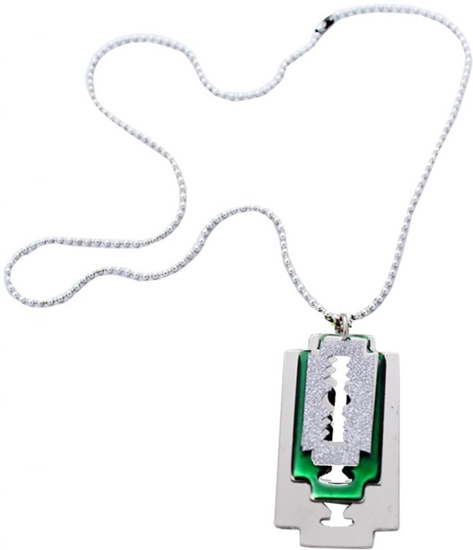 Rich & Famous Elegant Green Fashion 3 Blades RFPn110024 Plain Multicolor Dog Tag