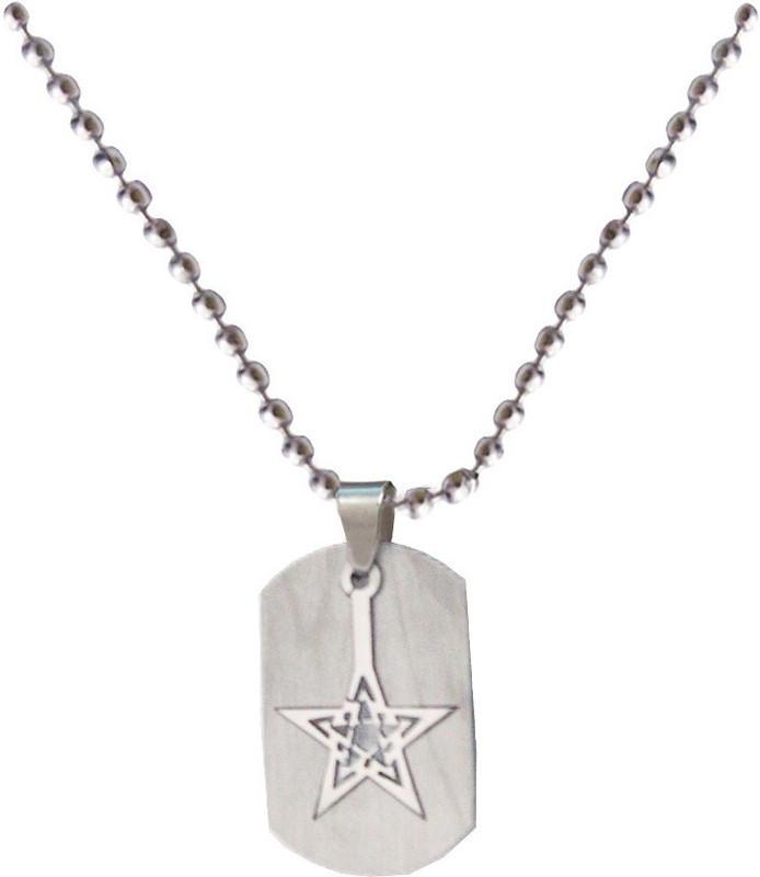 Rich & Famous Elegant Silver Star Fashion MKPn0615109 Plain Grey Dog Tag