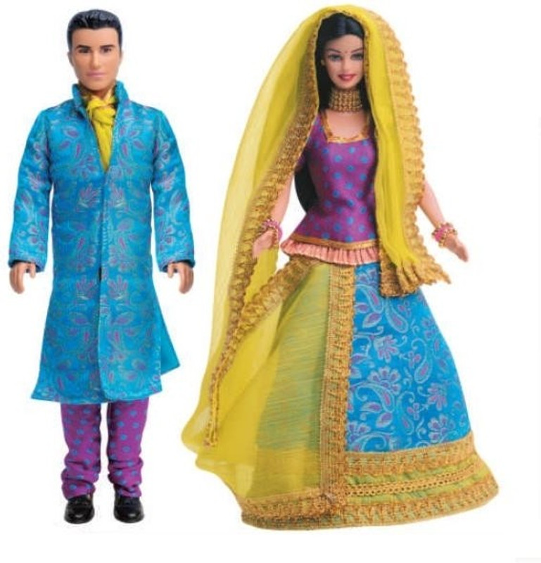 Barbie And Ken In India Gift Pack(Multicolor) Barbie And Ken In India Gift Pack(Multicolor)