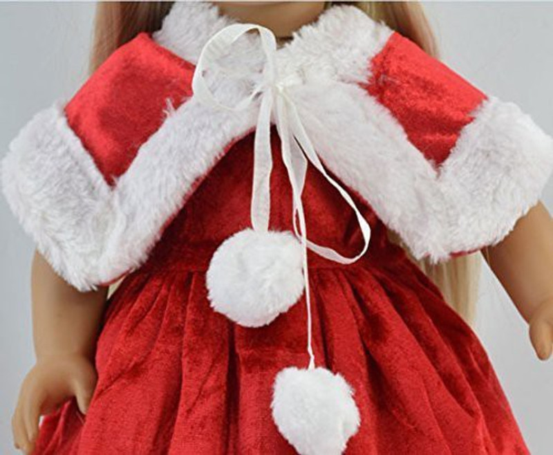 sweet dolly Suit Christmas Dress Doll Clothes for 18" American Girl Dolls(Multicolor)