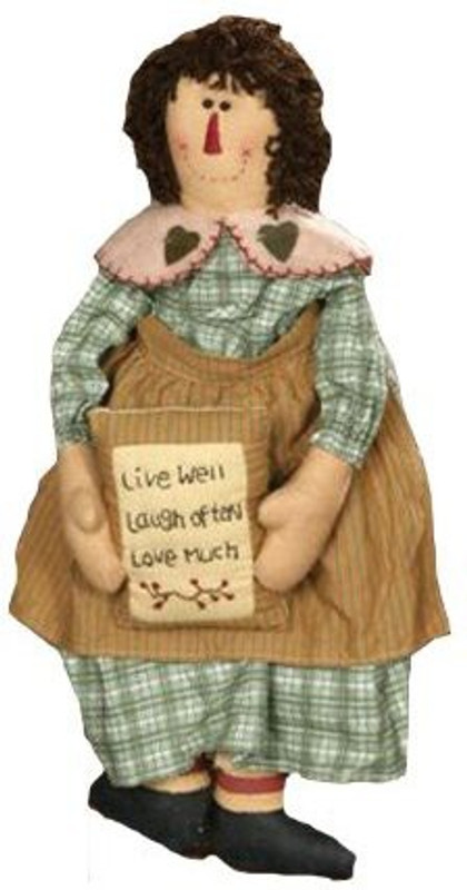 Your Heart's Delight Your Hearts Delight Live Laugh Love Fabric Decor15Inch(Multicolor)