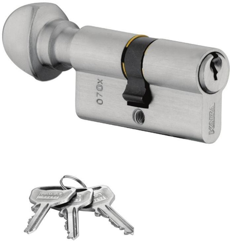 dorset Brass Matte Door knobs(Silver)