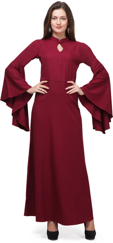 Eavan Women Maxi Maroon Dress