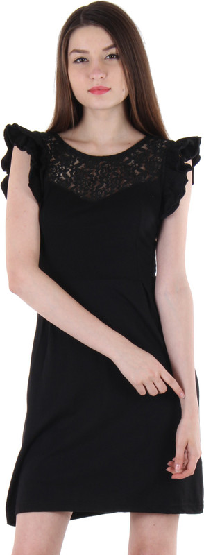 Vvoguish Women A-line Black Dress