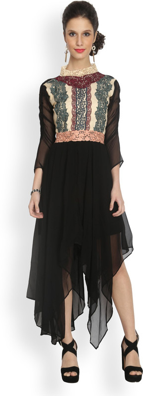 Eternal Women Maxi Black, Beige Dress