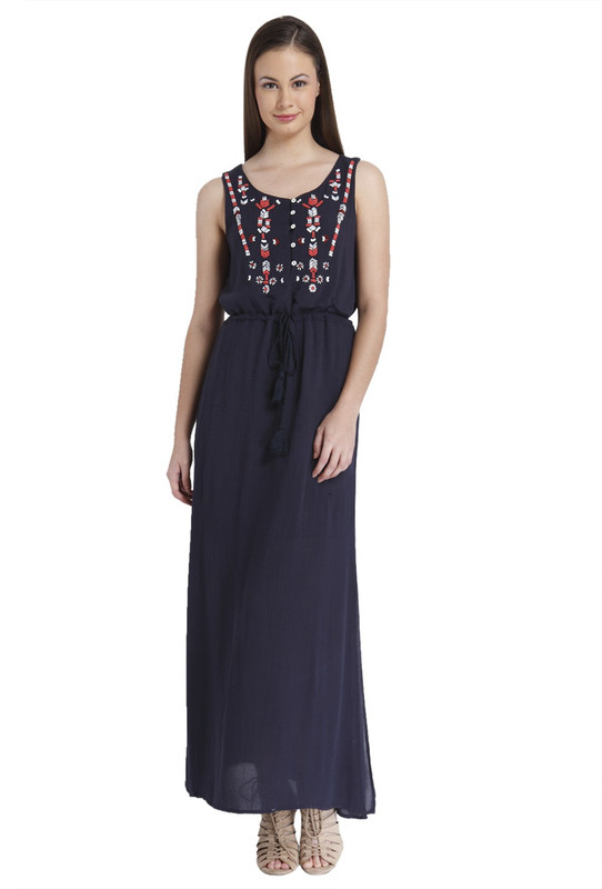 Only Women Maxi Dark Blue Dress